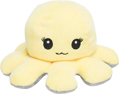 Trixie peluche réversible pieuvre gris jaune