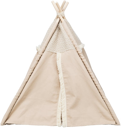 Trixie panier pour chat tipi boho beige