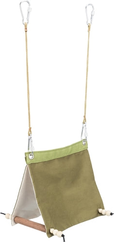Trixie tente oiseau suspendue coton vert