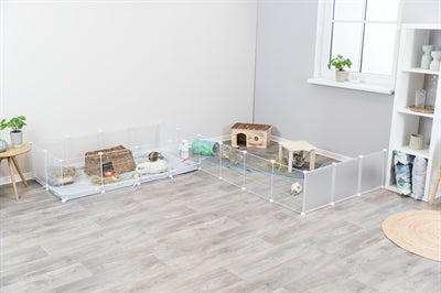 Trixie enclos d'intérieur métal plastique blanc