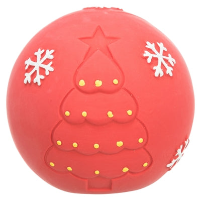 Trixie Boule de Noël en latex rouge