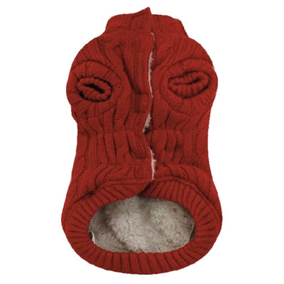 Croci Pull pour chien Winter Trail rouge rubis