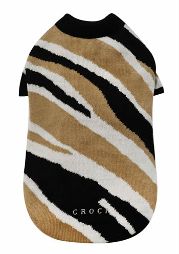 Croci Pull pour chien zèbre caramel