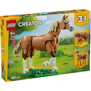 Lego ® Creator 3en1 beau cheval, ensemble de construction d'animaux - 31166
