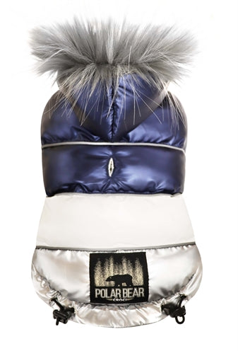 Croci Manteau pour chien rembourré ours polaire bleu