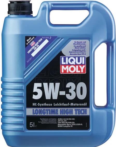 Huile moteur Liqui Moly de haute technologie de longue date. huile moteur lm 5w30 5 litres. haute technologie de longue date