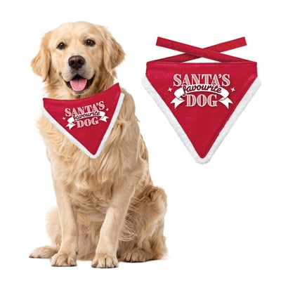 Plenty Gifts Bandana de Noël Chien préféré du Père Noël rouge