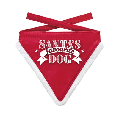 Plenty Gifts Bandana de Noël Chien préféré du Père Noël rouge