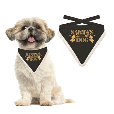 Plenty Gifts Bandana de Noël Chien préféré du Père Noël noir