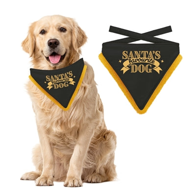 Plenty Gifts Bandana de Noël Chien préféré du Père Noël noir