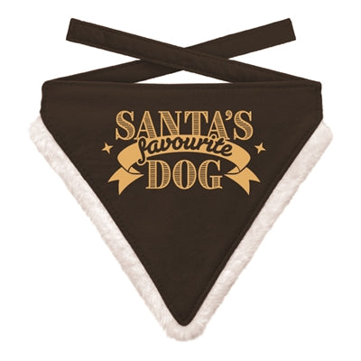 Plenty Gifts Bandana de Noël Chien préféré du Père Noël noir