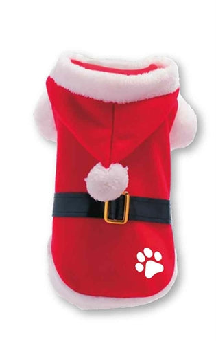 Plenty Gifts Manteau de Noël pour chien Patte de Père Noël rouge
