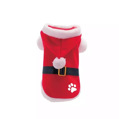 Plenty Gifts Manteau de Noël pour chien Patte de Père Noël rouge