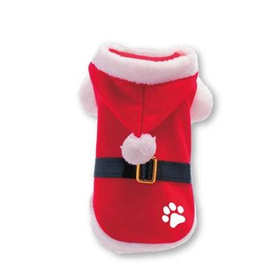 Plenty Gifts Manteau de Noël pour chien Patte de Père Noël rouge