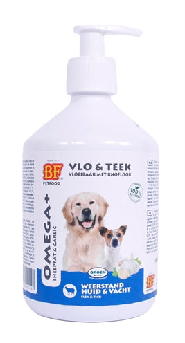 BF Petfood Omega + Liquid Sheep Vet avec ail Vlo Teek