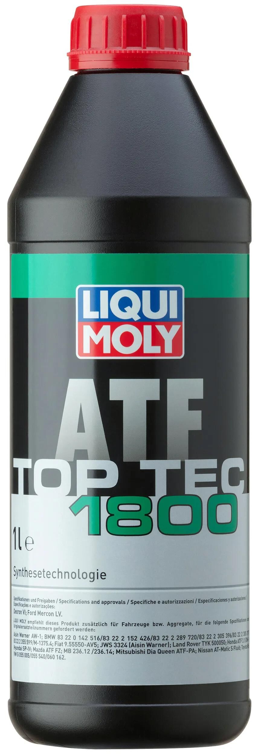 Huile de transmission Liqui moly top tec atf 1800 top tec atf 1800 1 litre.