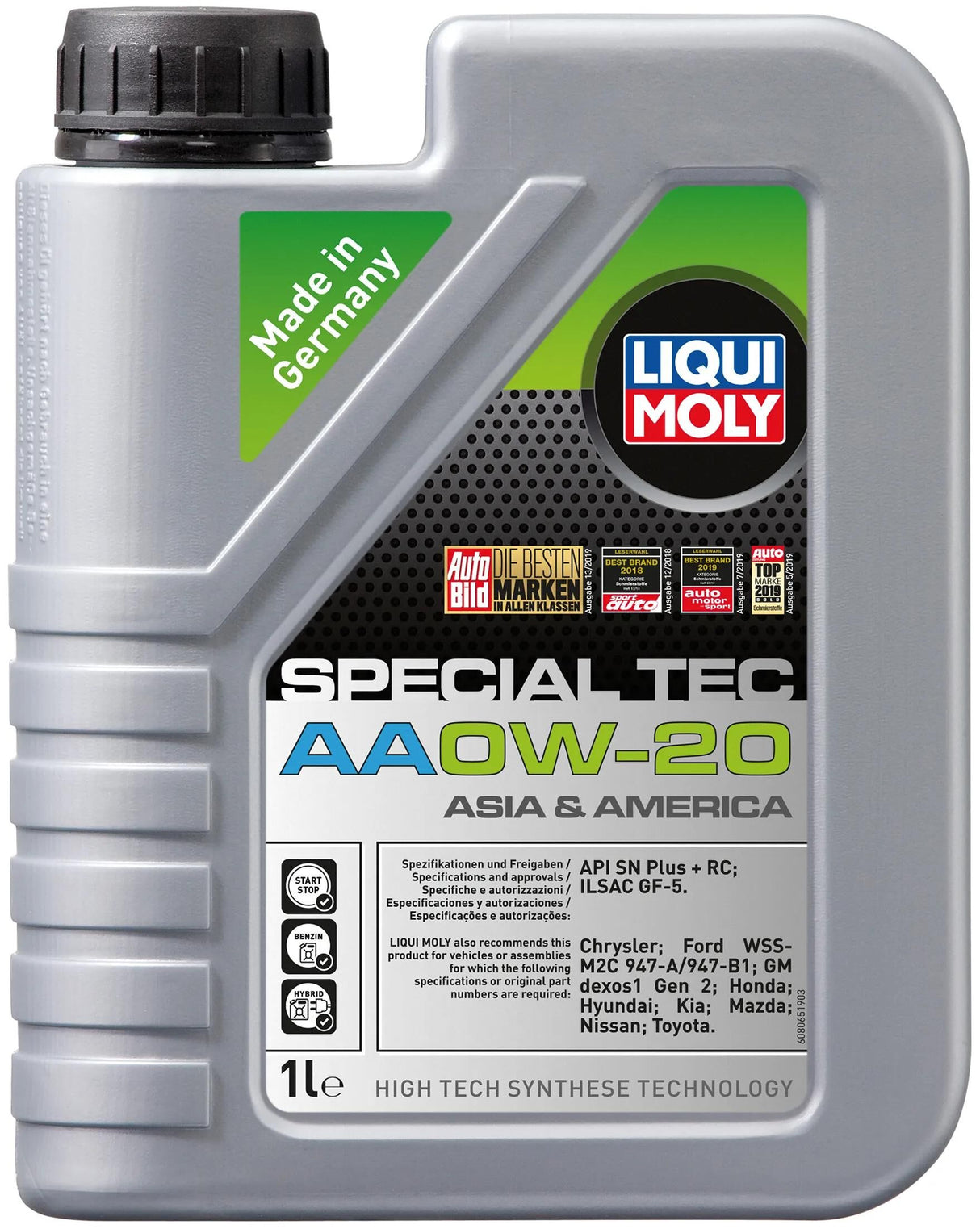 Huile moteur Liqui moly spéciale tec aa . huile moteur spéciale tec aa 0w20 1l