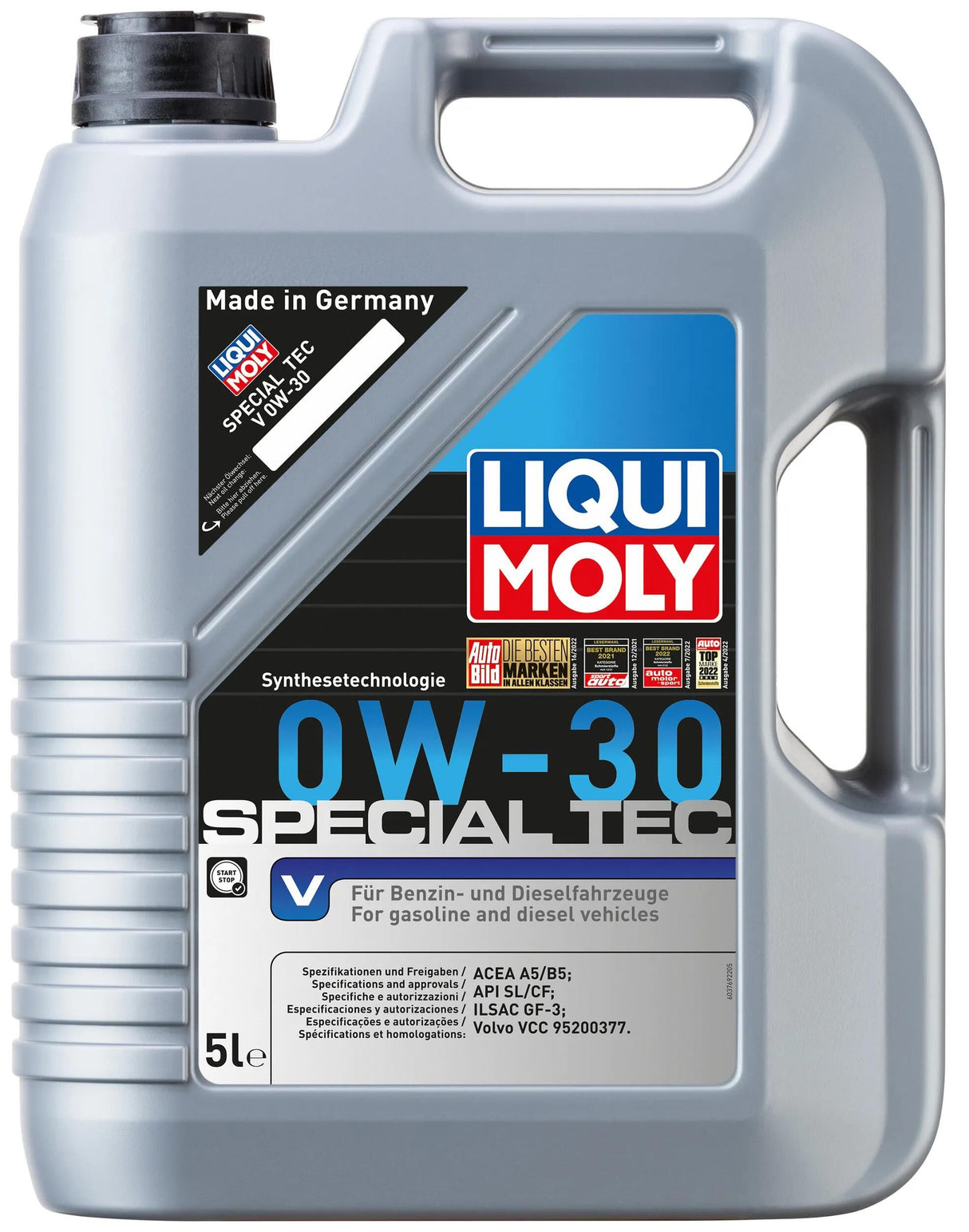 Huile moteur Liqui moly spéciale tec v spéciale tec v 0w-30 5 litres lm