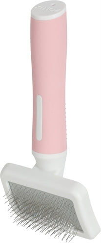 Zolux anah slicker brosse rose blanc
