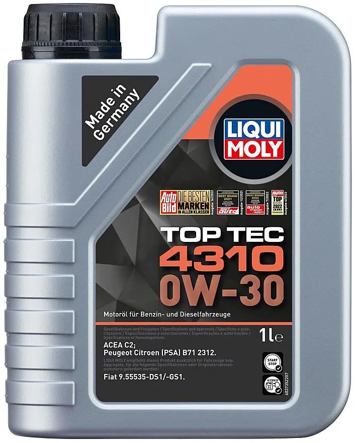 Huile moteur Liqui Moly Top Tec 4310. huile toptec 4310 0w-30 1l