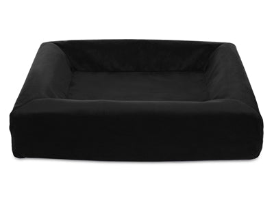 Bia bed royal housse en velours lit pour chien noir