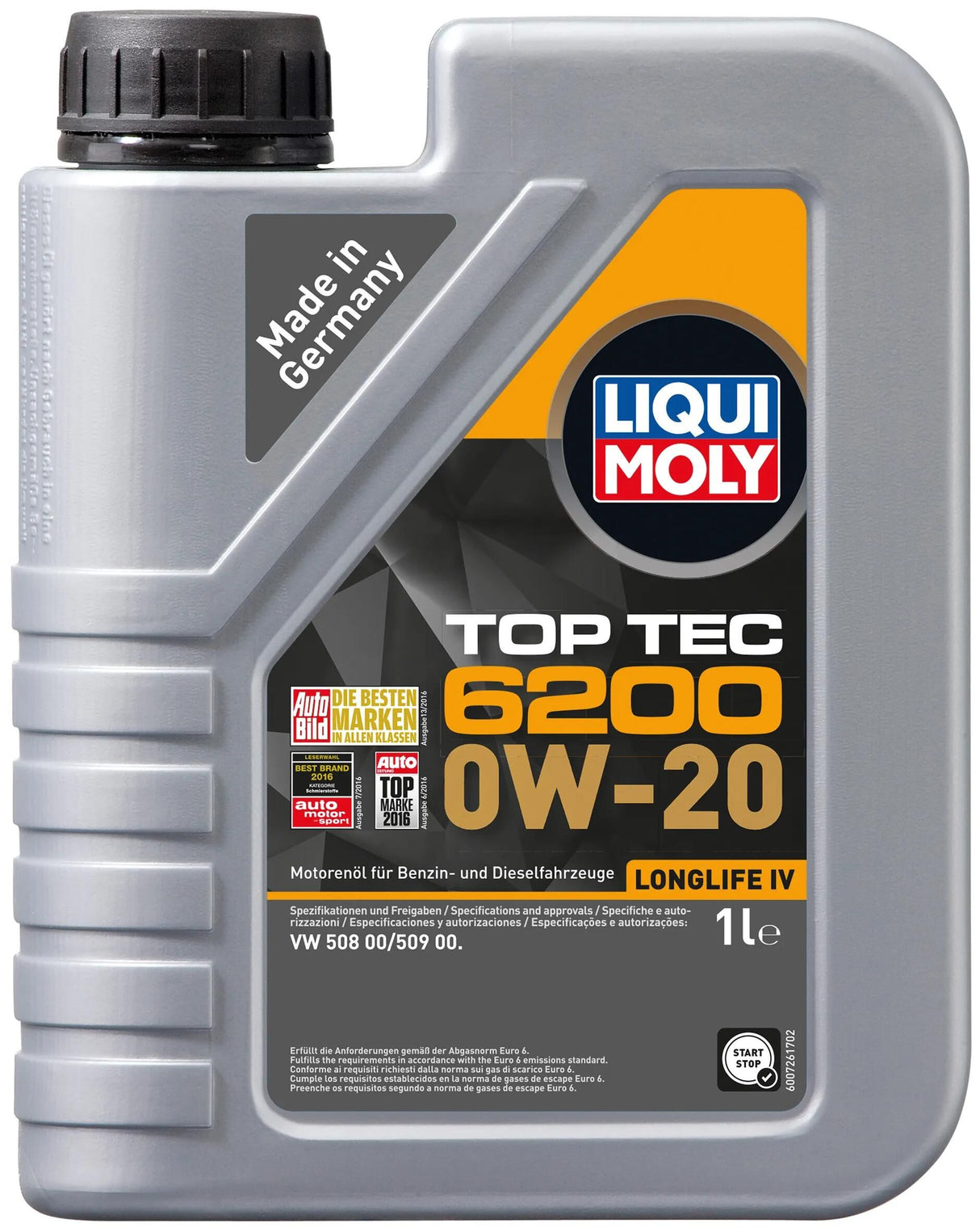 Huile moteur Liqui moly top tec 6200. huile top tec 6200 1l 0w-20