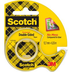 Ruban adhésif double face Scotch™ scotch®, 12 mm x 6,3 m