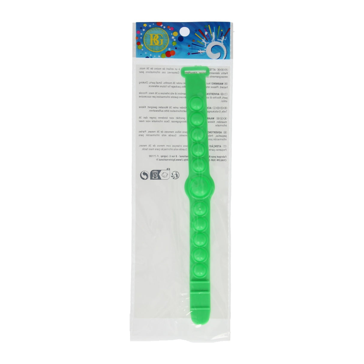 Couleur du bracelet pop-it
