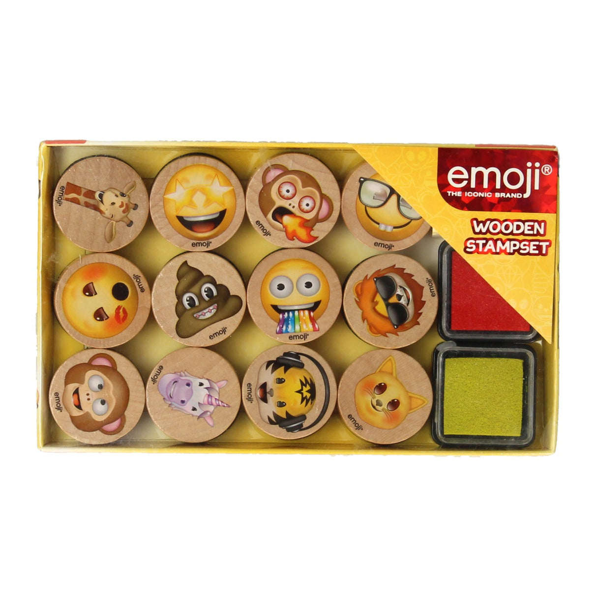 Jeu de tampons en bois Emoji
