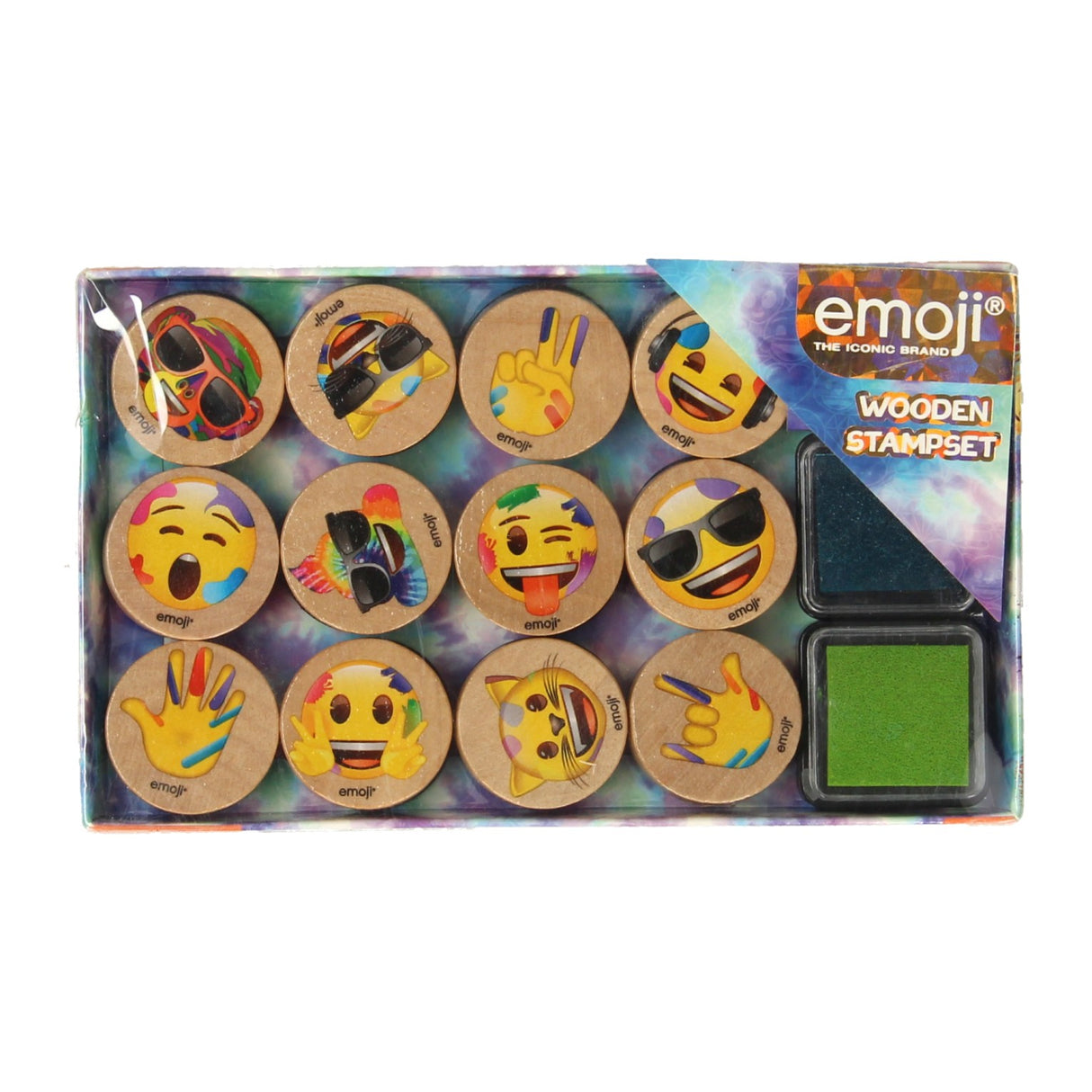 Jeu de tampons en bois Emoji