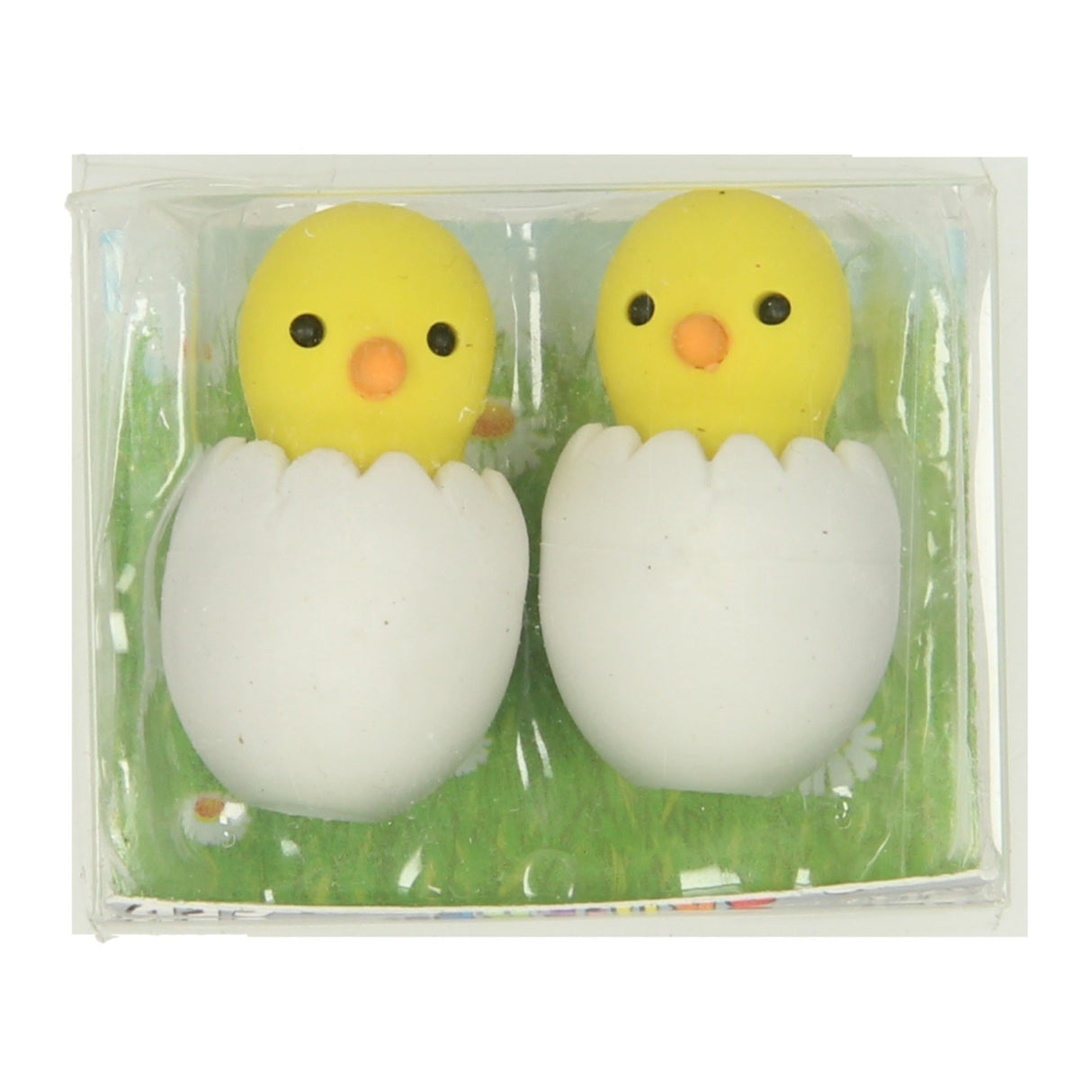 Poussin de gomme dans l'œuf, 2 pcs