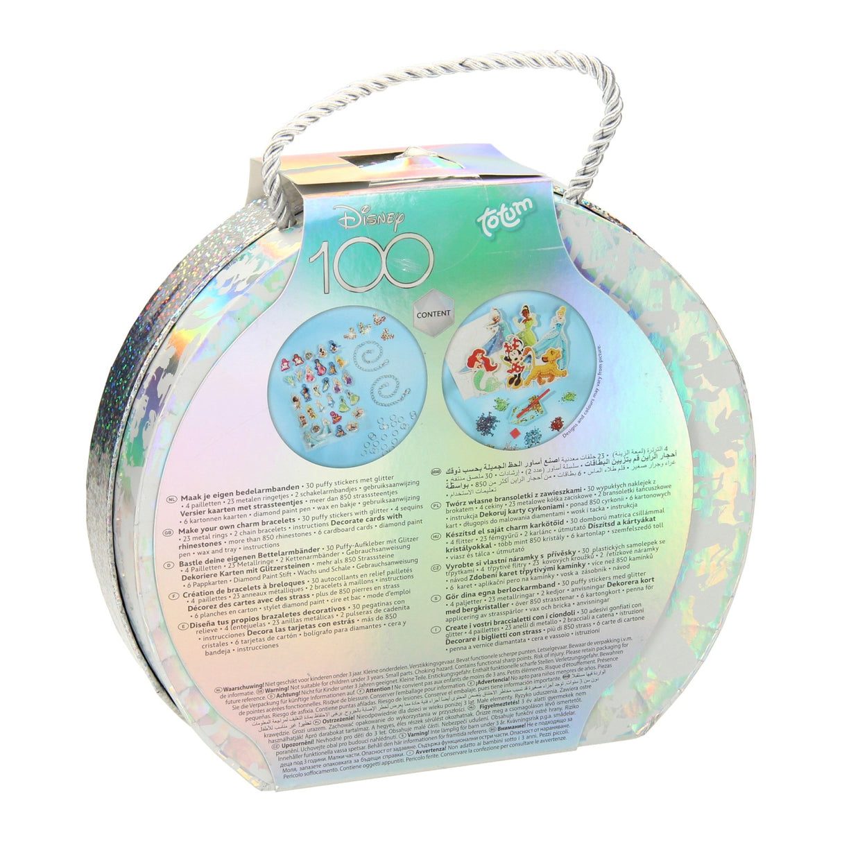 Disney 100 Valise artisanale 2 en 1 pour fabrication de bracelets et peinture diamant
