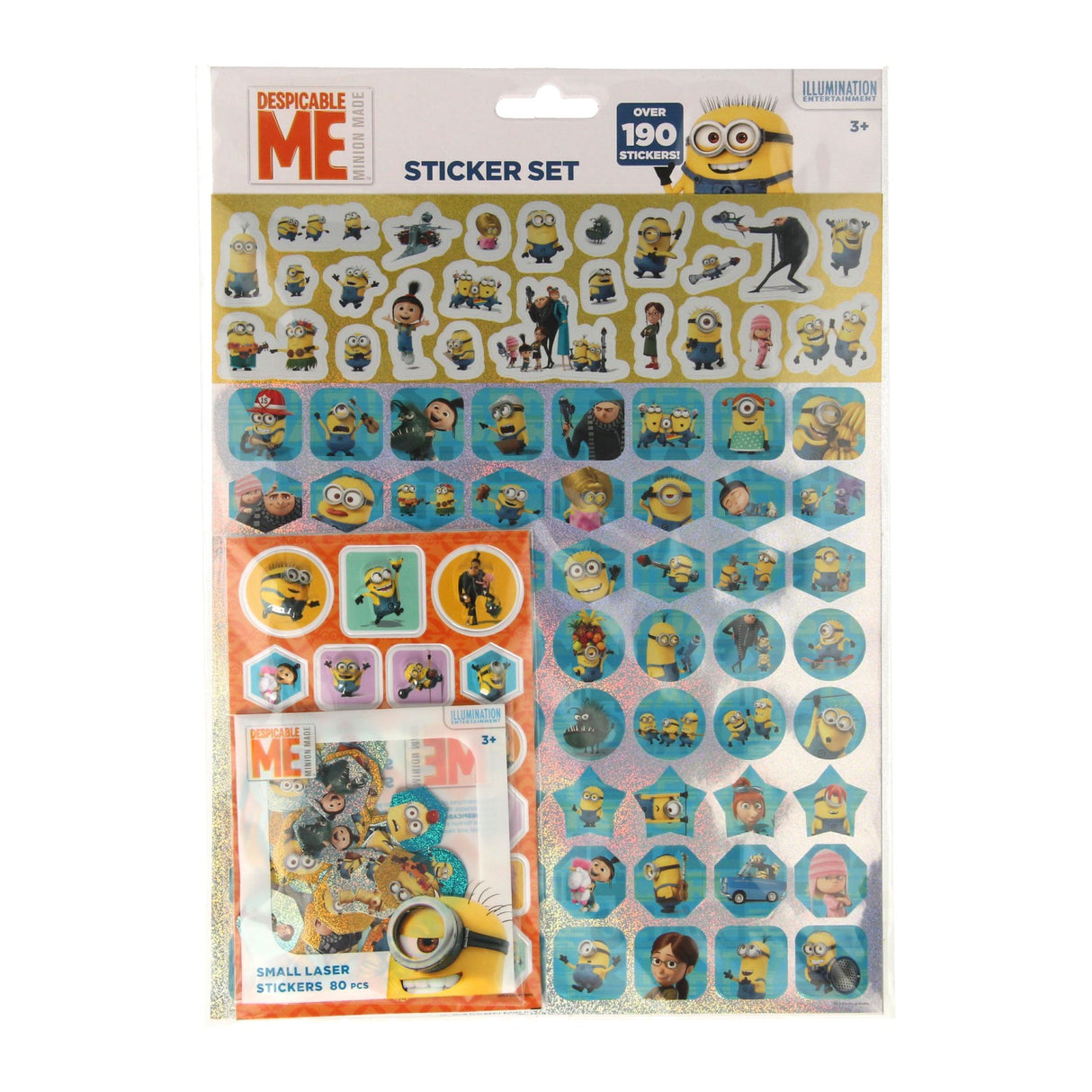 Jeu d'autocollants Pic minions, 190 pièces.