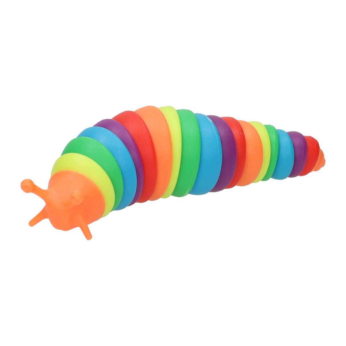 Chenille arc-en-ciel agitée