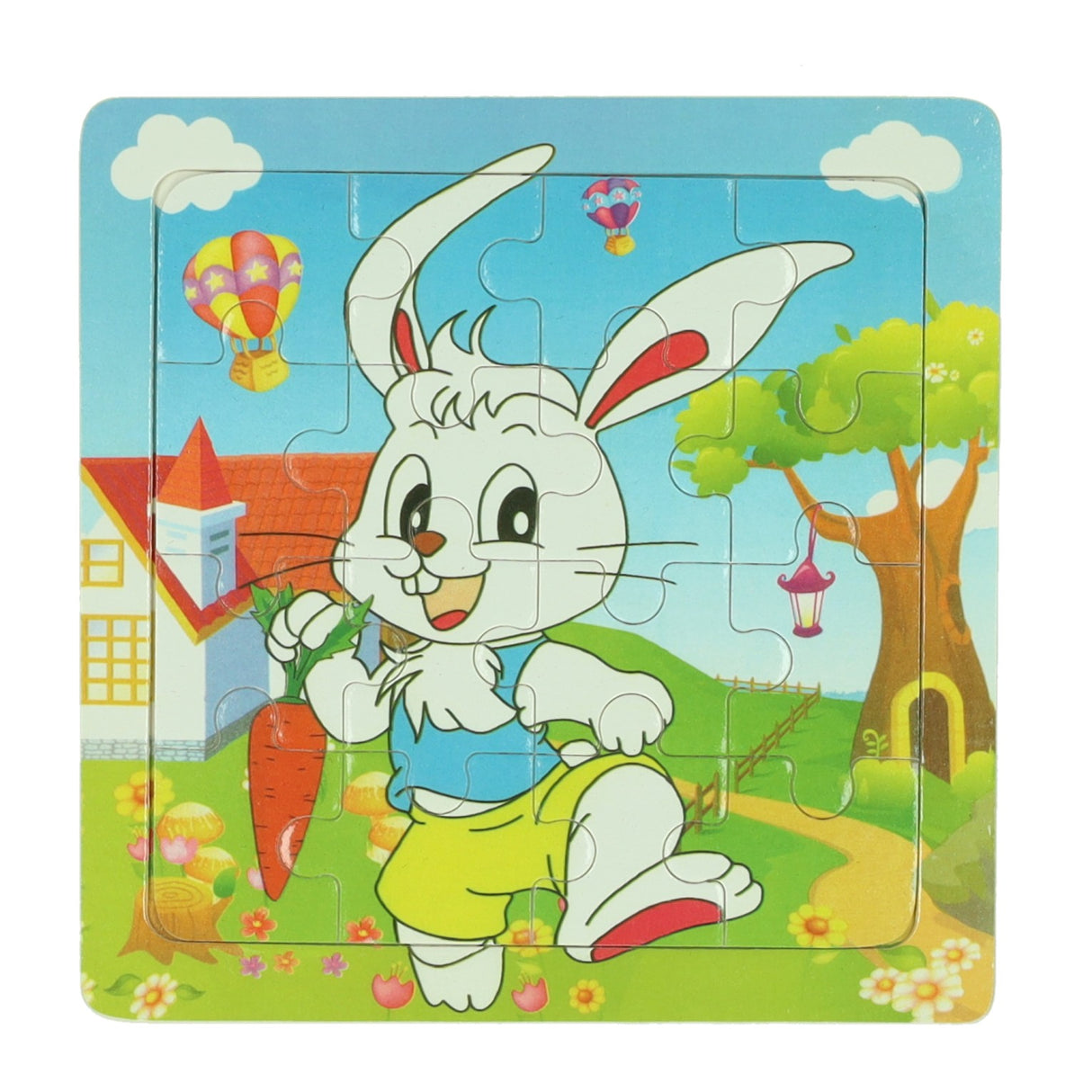 Puzzle animal en bois, 16 pcs.