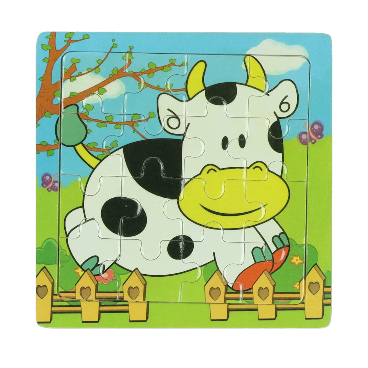 Puzzle animal en bois, 16 pcs.