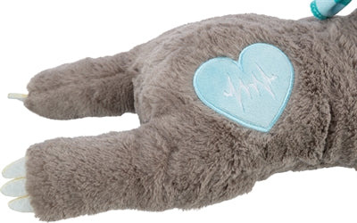 Trixie peluche paresseux gris avec battement de coeur pour chiot