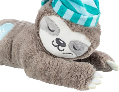 Trixie peluche paresseux gris avec battement de coeur pour chiot