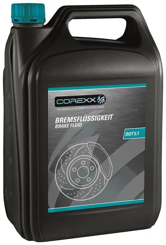 Corexx liquide de frein dot 5.1 liquide de frein dot5.1 5ltr. peut