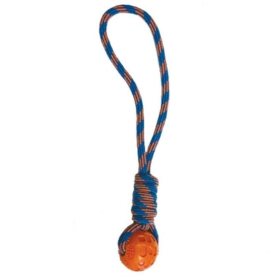 Happy pet bobine et remorqueur de balle bleu orange