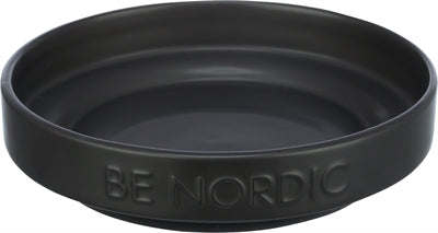 Trixie be Nordic gamelle pour chat céramique caoutchouc noir