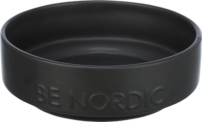 Trixie be Nordic gamelle pour chien céramique caoutchouc noir
