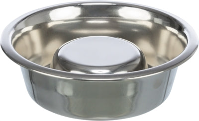 Trixie gamelle pour chien alimentation lente en acier inoxydable