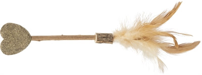 Trixie matatabi sucette coeur cataire jouet pour chat avec plumes