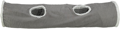 Trixie tunnel de jeu pour chat Harvey Velvet peluche gris