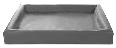 Housse de panier pour chien en cuir artificiel Bia bed gris