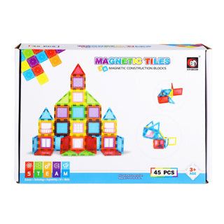 Carreaux magnétiques Science - 45 pièces 6,5 cm