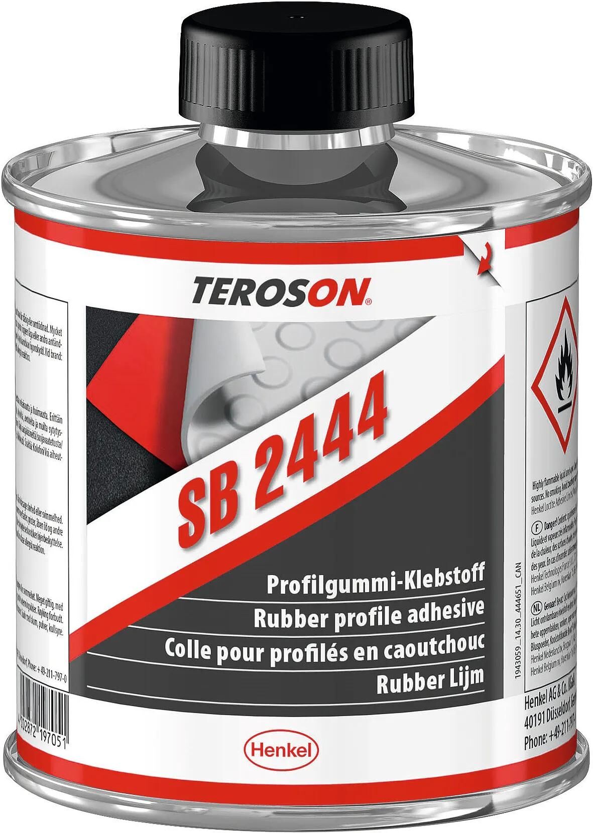Teroson profilgummikleber sb 2444 adhésif en caoutchouc profilé 3 doses de terokal-2444
