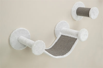 Trixie Cats grimpant en jeu pour le mur 4 taches d'escalade gris blanc