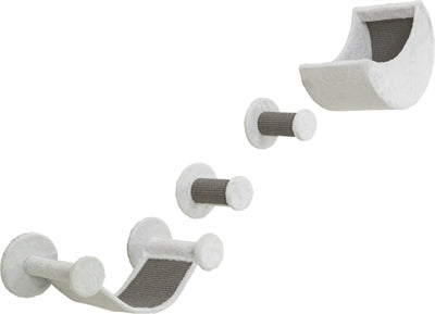 Trixie Cats grimpant en jeu pour le mur 4 taches d'escalade gris blanc